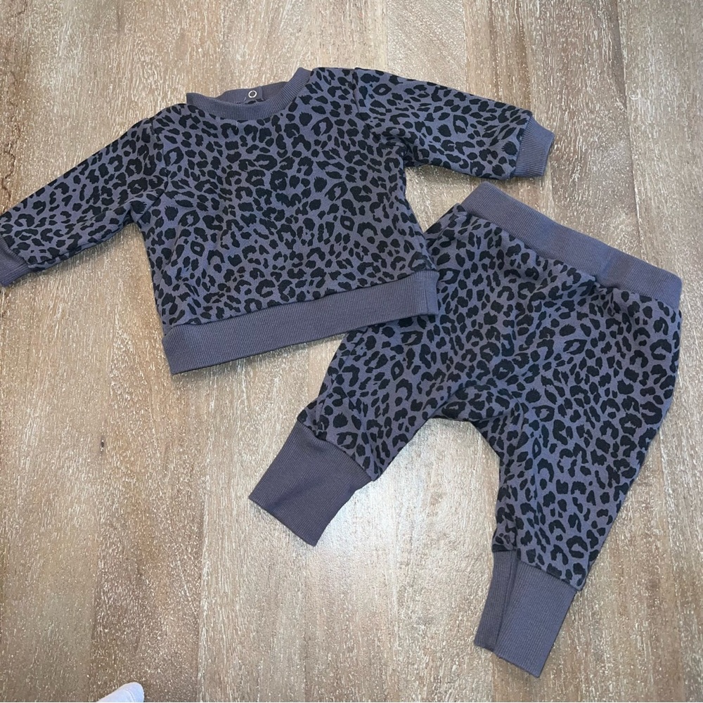 Cotton On Leopard Jogger Sweatsuit Set